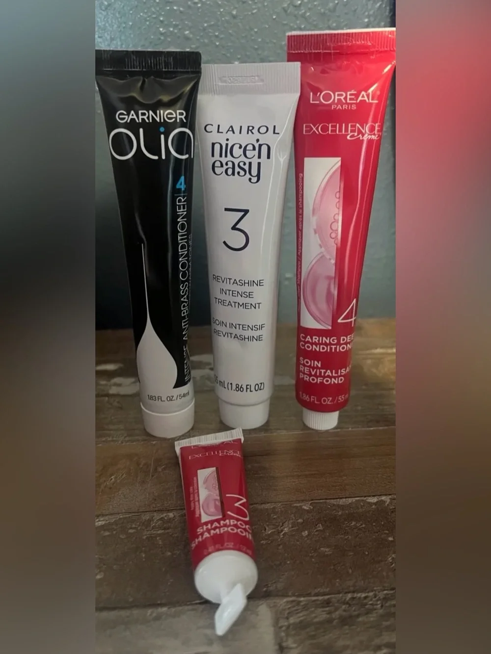 Clairol, Garnier & 2 L’Oreal After Dye Conditioners + Shampoo X’s 4 New Tubes!